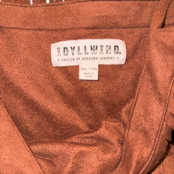 Idyllwind by Miranda Lambert Brixworth Terracotta Fringe Mini Dress - Picture 15 of 15